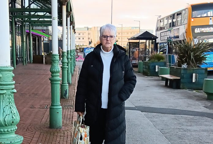 Picture of SpaMedica patient out and about in her local town centre